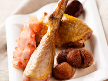 Pintade aux marrons et Cognac