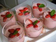 Mousse à la fraise maison