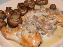 Ailerons de volaille aux champignons