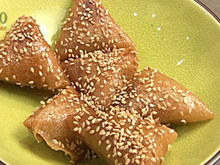 Briouates aux amandes et au miel