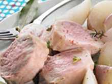 Filet mignon et navets nouveaux