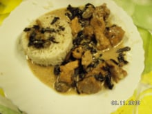 Filet de dinde au cidre et champignons des bois