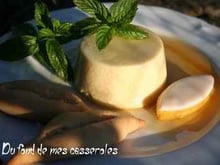 Panacotta aux calissons et navettes à la fleur d'oranger