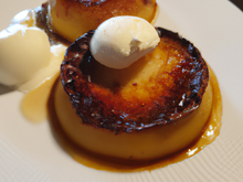 Moelleux aux pommes caramélisées et au fromage blanc