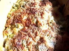 Lasagnes aux poireaux et au saumon fumé