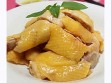 Poulet bouilli au gingembre