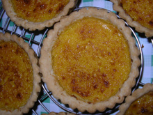 Tartelettes aux zestes de citron jaune