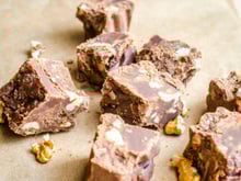 Fudge au chocolat et aux noix