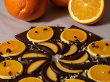 Biscuit léger au chocolat et oranges confites