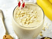 Smoothie à la banane et au beurre de cacahuètes
