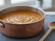 Soupe aubergines et tomates