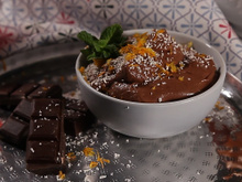 Mousse au chocolat à l'orange sans œufs