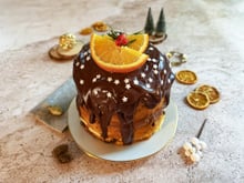 Panettone garni aux deux crèmes