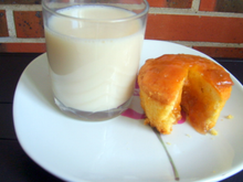 Muffins à la rhubarbe