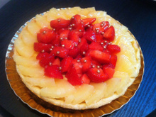 Tarte aux fraises ananas