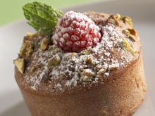 Cake avec Mon dessert de fraises, pistaches et menthe