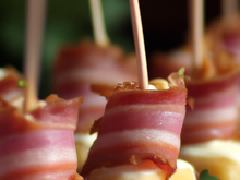 Canapés au bacon