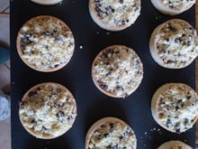 Tartelettes à la compote de pommes en crumble