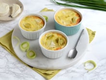 Flan aux poireaux et au fromage