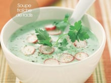 Soupe fraîche de radis