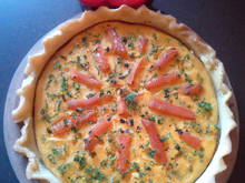 Quiche saumon poivron