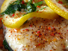 Papillote de merlu au citron
