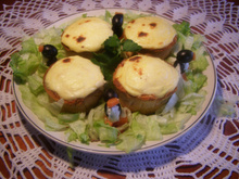 Croustades aux œufs pochés