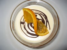 Mousse au chocolat blanc et orancello