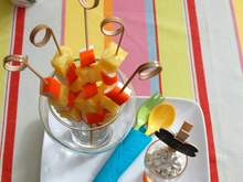 Brochettes ananas Coraya