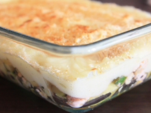 Parmentier de saumon aux légumes