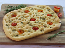 Focaccia aux tomates cerise et romarin