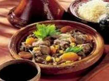 Tajine d'agneau aux raisins et au miel