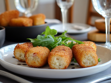 Croquettes de purée, jambon, gruyère