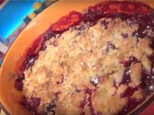 Crumble aux fruits rouges
