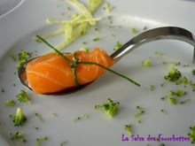 Roulé au saumon et banane