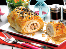 Poulet en croute de pain