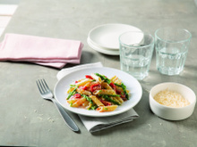 Penne rigate sans gluten aux asperges et pecorino