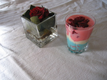 Tiramisu-curaçao - pralines - framboises