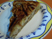 Tarte aux poires caramélisées et noix