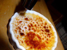 Crème brûlée à la fleur d'oranger sans lactose !
