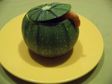 Courgettes aux gambas