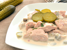 Blanquette de veau aux cornichons