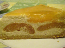 Cheese cake vanillé à l'abricot