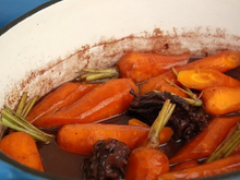 Bœuf aux carottes préparé à la bière type Guinness