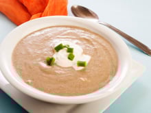 Velouté de châtaignes au foie gras au thermomix