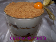 Tiramisu aux spéculos et fleur d'oranger