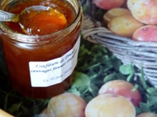 Confiture de prunes sauvages jaunes orangées