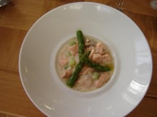 Blanquette de saumon aux asperges fraîches