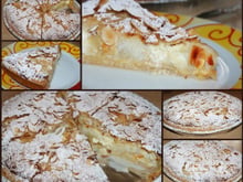Tarte amandine aux poires et crème d'amandes sur pâte sablée