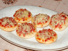 Mini pizzas végétariennes